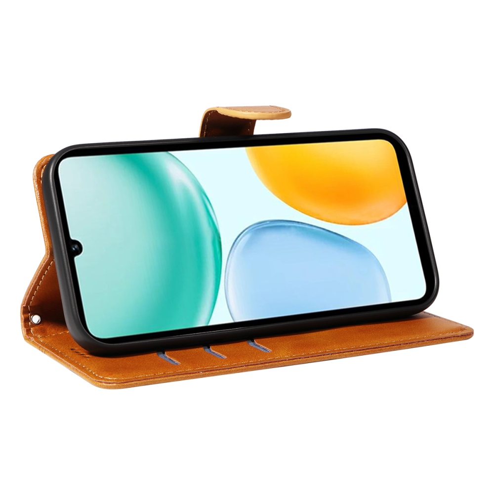 T-alakú tok Honor X5c Plus készülékhez - barna