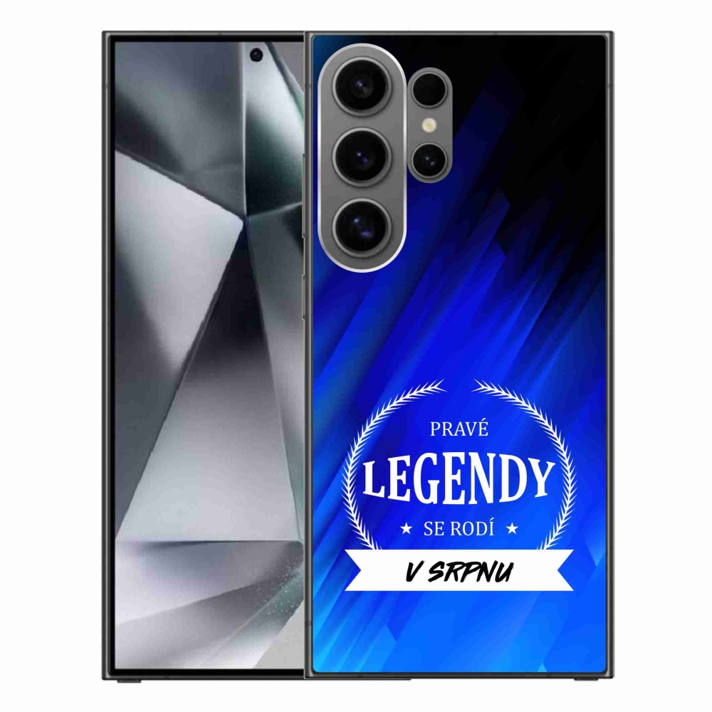 Gél borítás mmCase Samsung Galaxy S24 Ultra - Legends of August kék háttérrel
