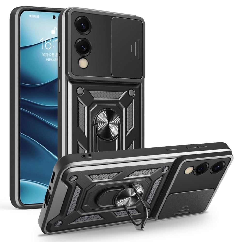 Csúszásálló borítás Samsung Galaxy S25 Edge készülékhez - fekete