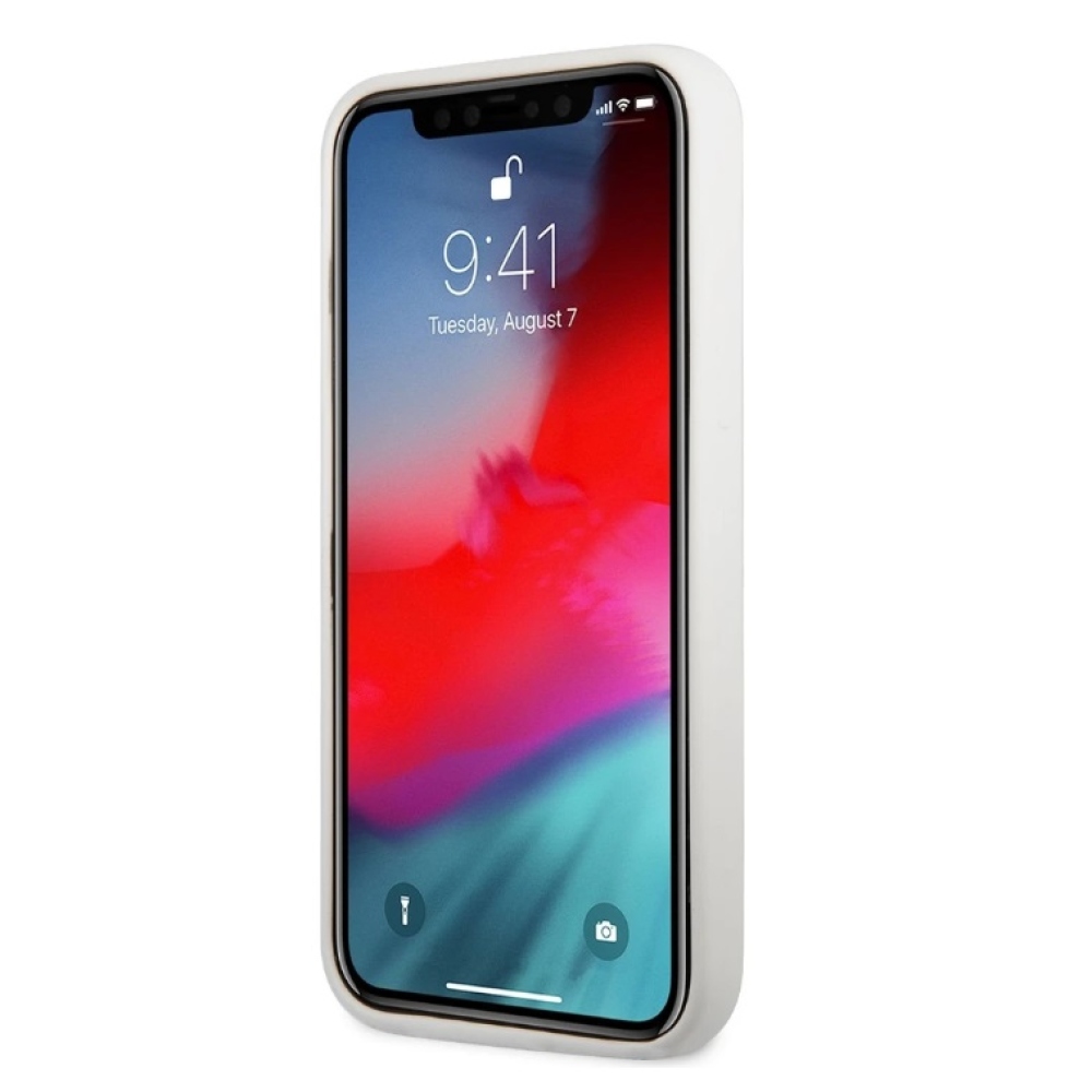 Karl Lagerfeld Liquid Silicone Ikonik NFT borító iPhone 12/12 Pro fehér