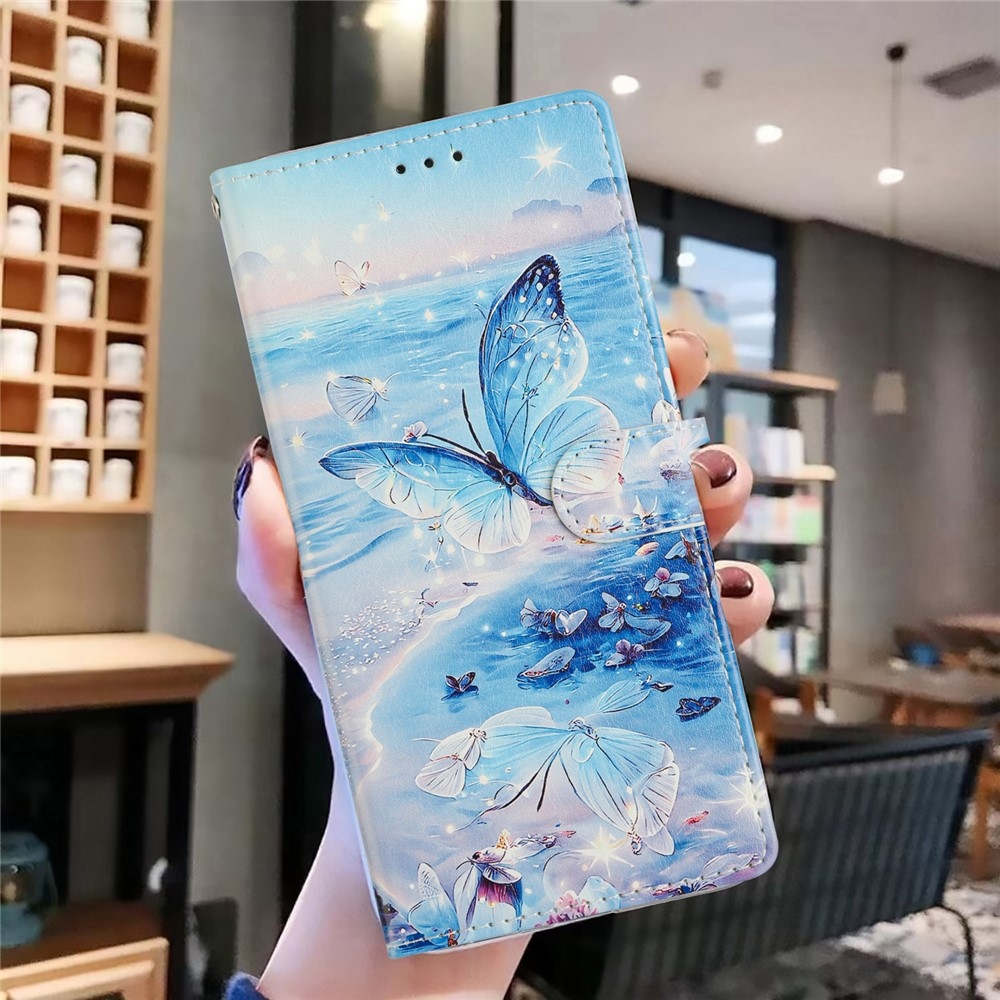 Biztonságos könyv tok Xiaomi 15T Pro - kék pillangókhoz