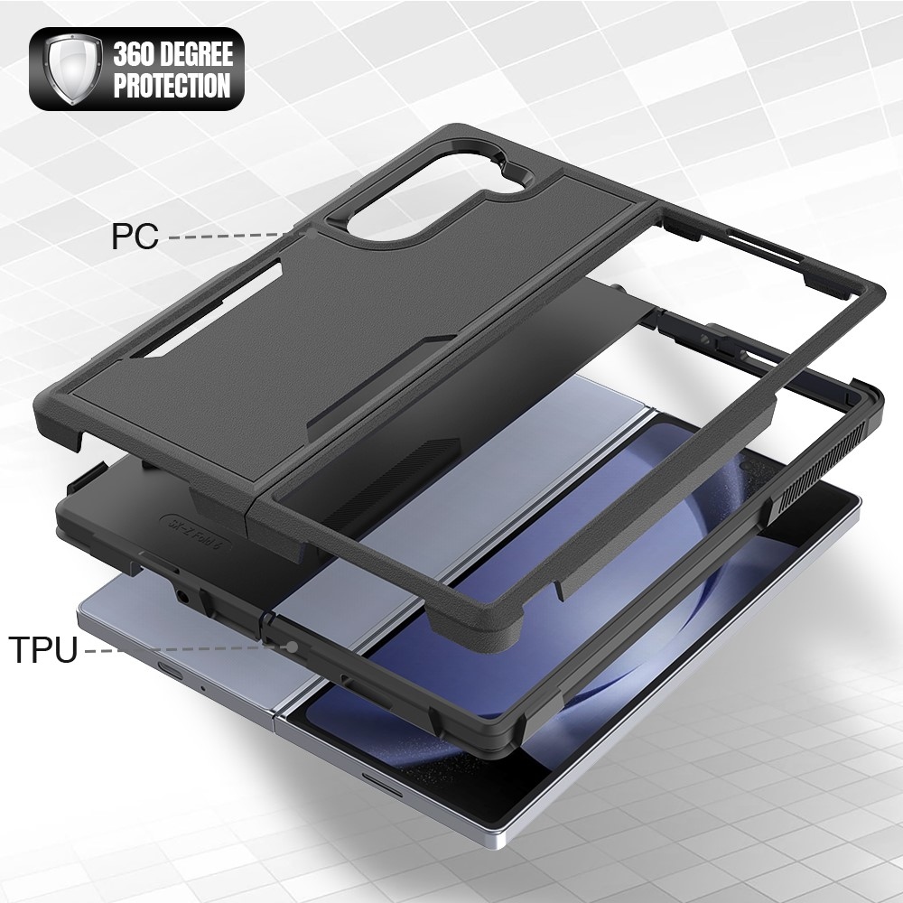 Műanyag tok Samsung Galaxy Z Fold6 5G tokhoz - fekete