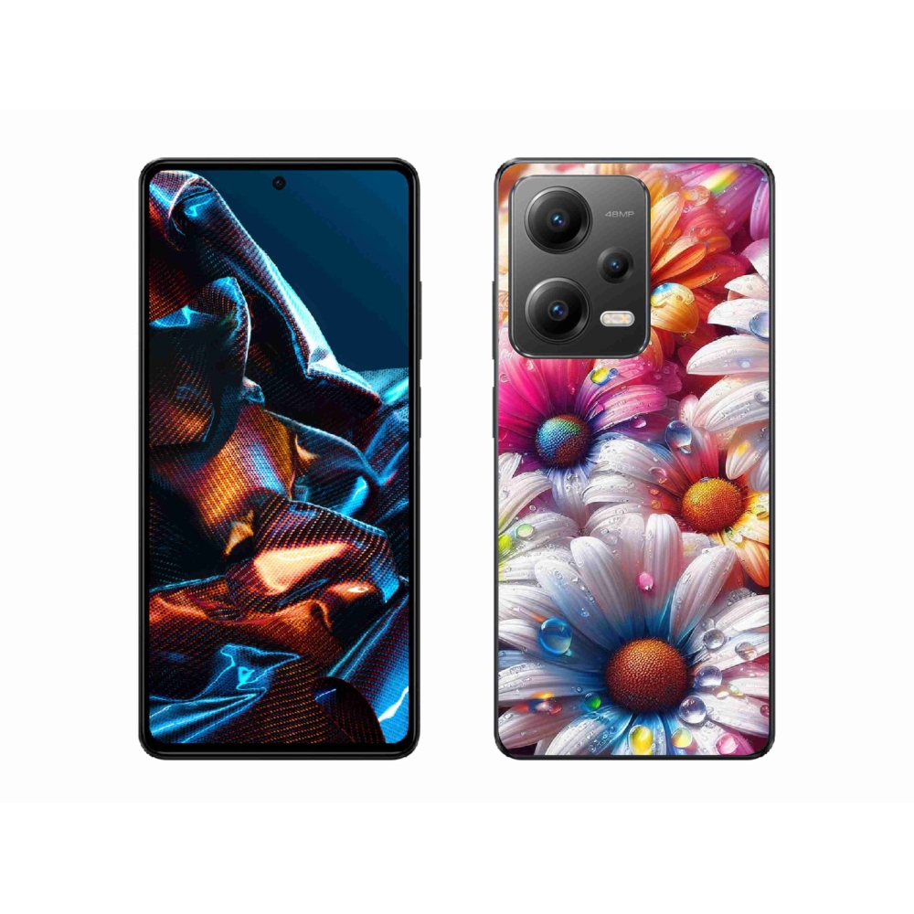 Gél borítás mmCase a Xiaomi Redmi Note 12 Pro 5G-hez - színes százszorszépek