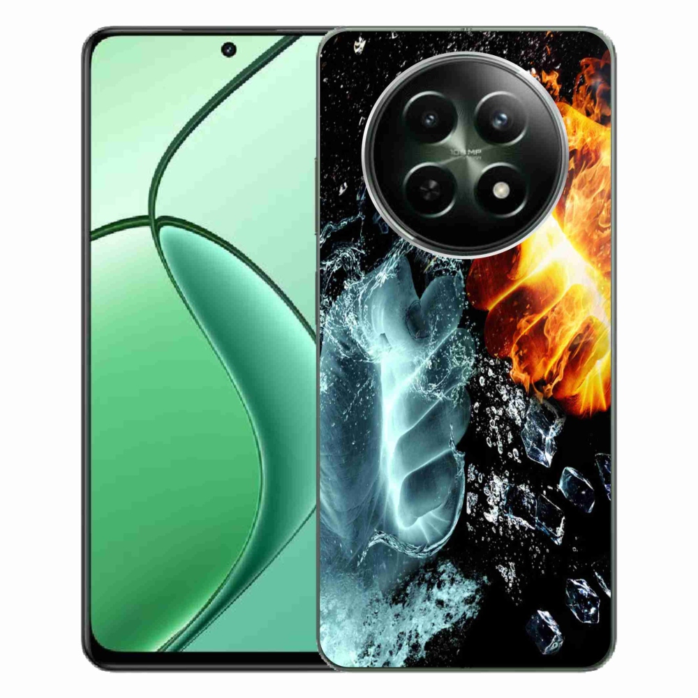 Gél borítás mmCase a Realme 12 5G/12x 5G - víz és tűz számára