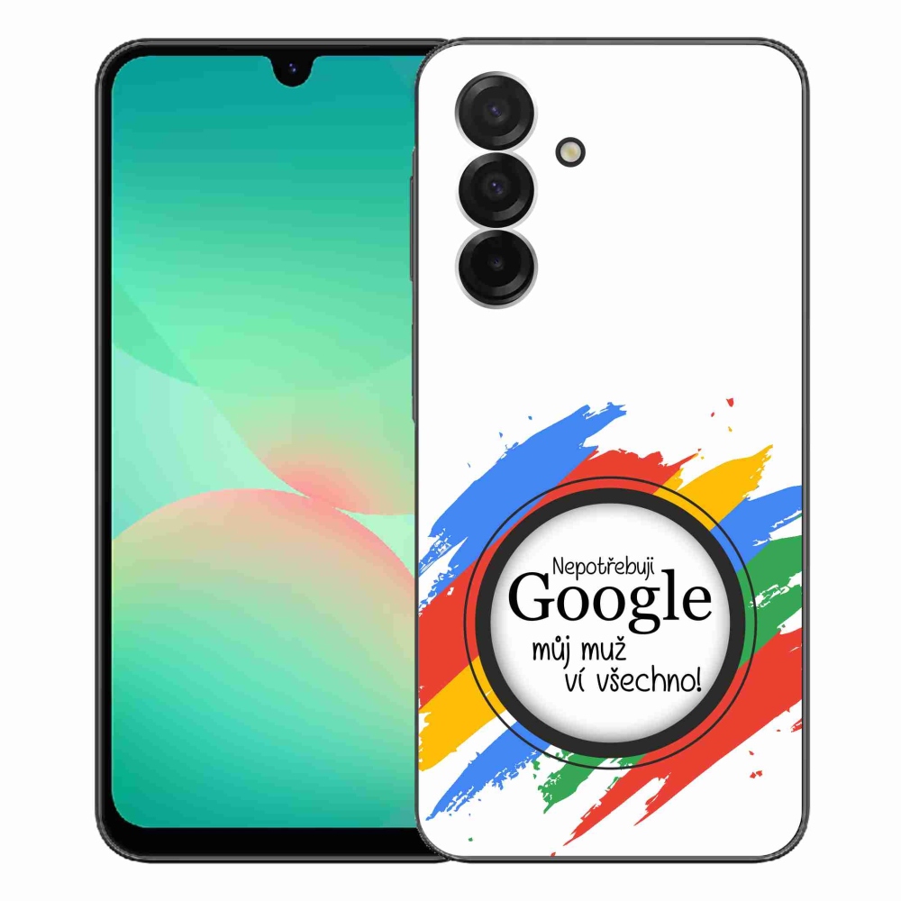 Gél borító mmCase Samsung Galaxy A26 5G - az ember mindent tud fehér háttérrel
