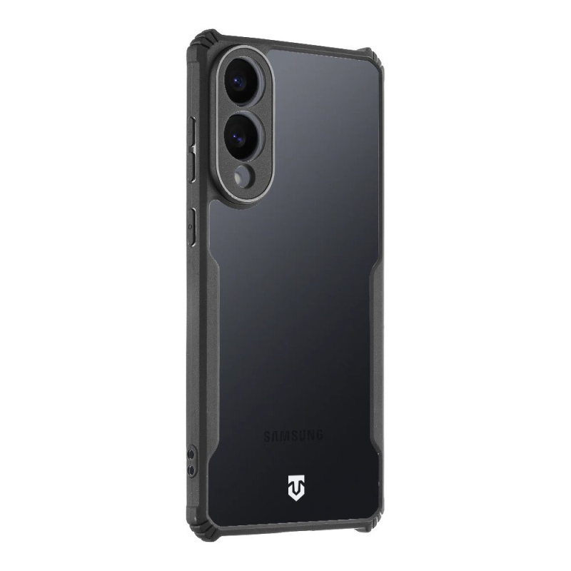 Tactical Quantum Stealth Cover for Samsung Galaxy S25 Edge Clear/Black (átlátszó/fekete)