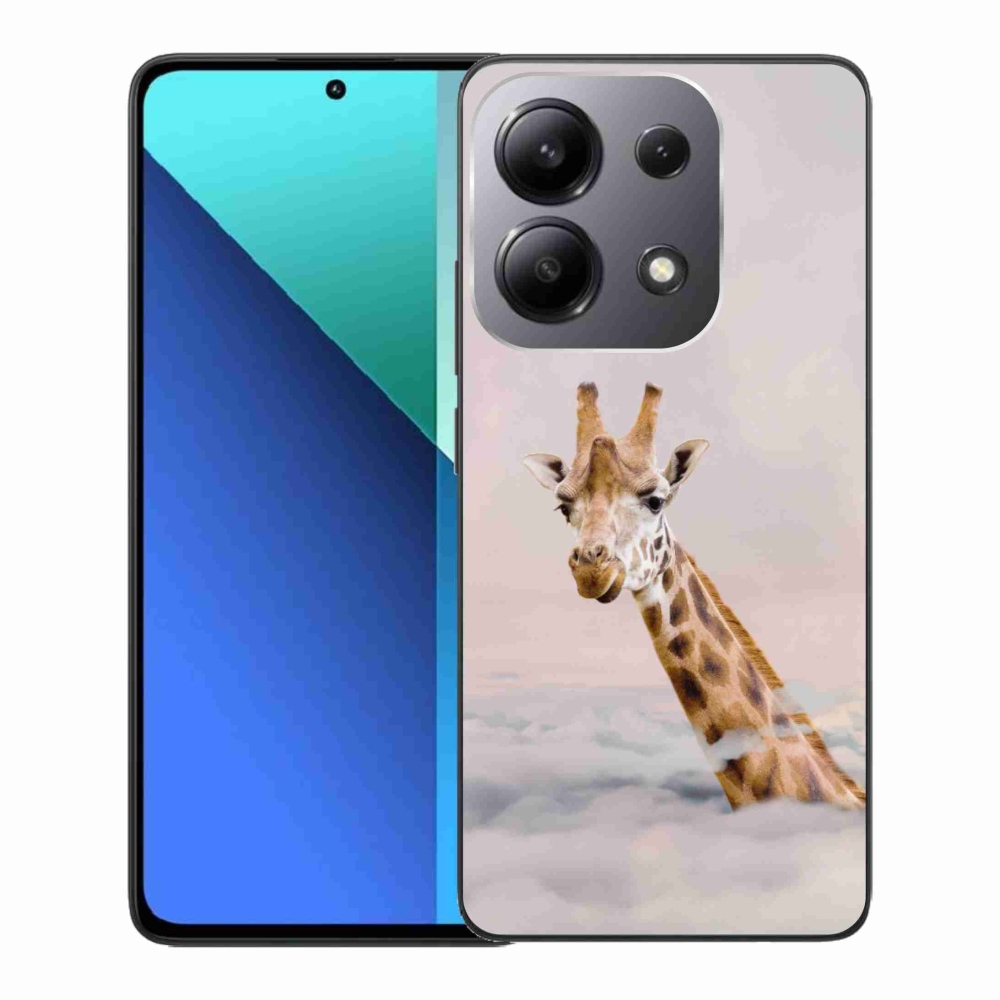 Gél borítás mmCase a Xiaomi Redmi Note 13-hoz - zsiráf a felhőkben