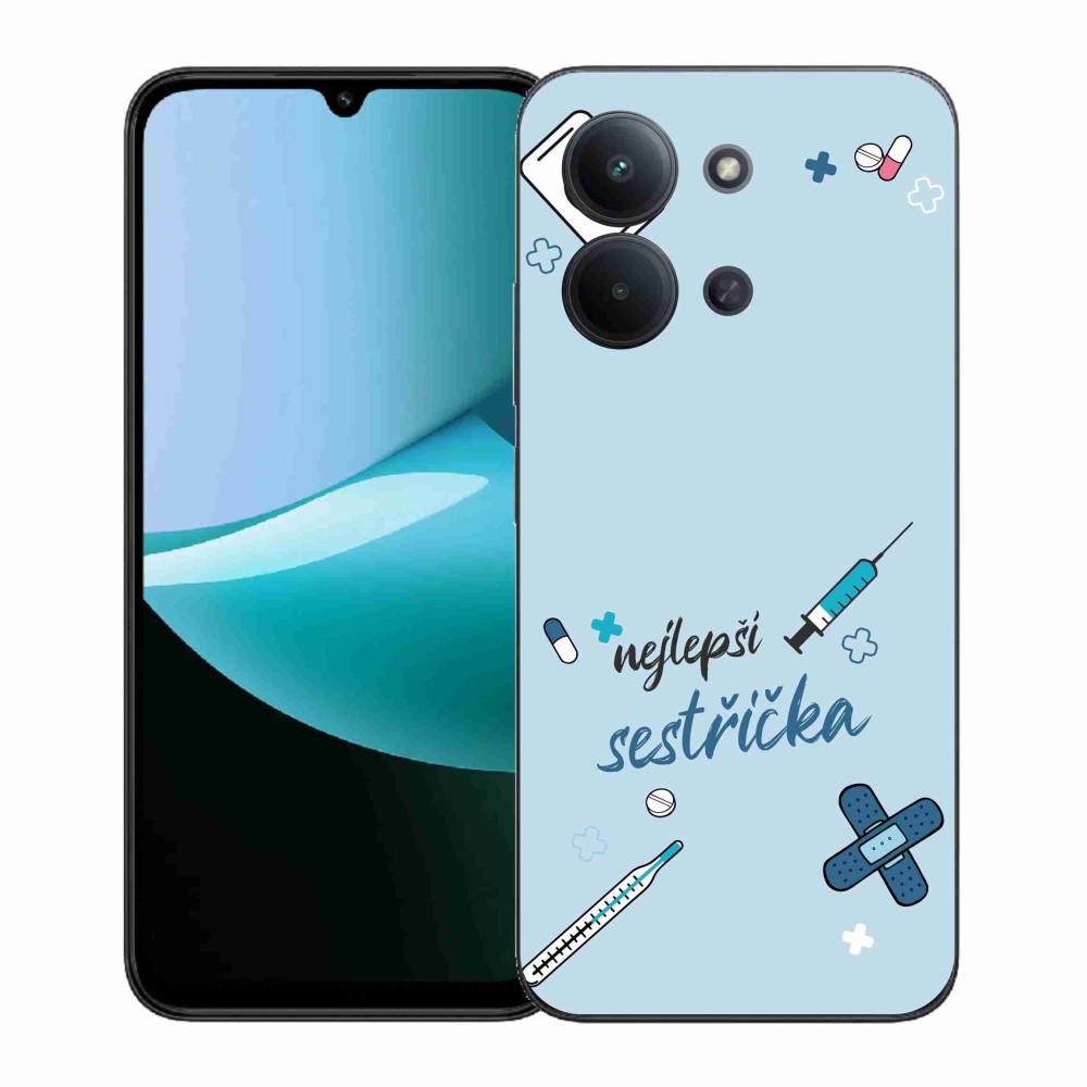 Gél borítás mmCase a Xiaomi Redmi 15C 4G (171mm)/Poco C85 4G (171mm) - legjobb kishúg kék háttérrel