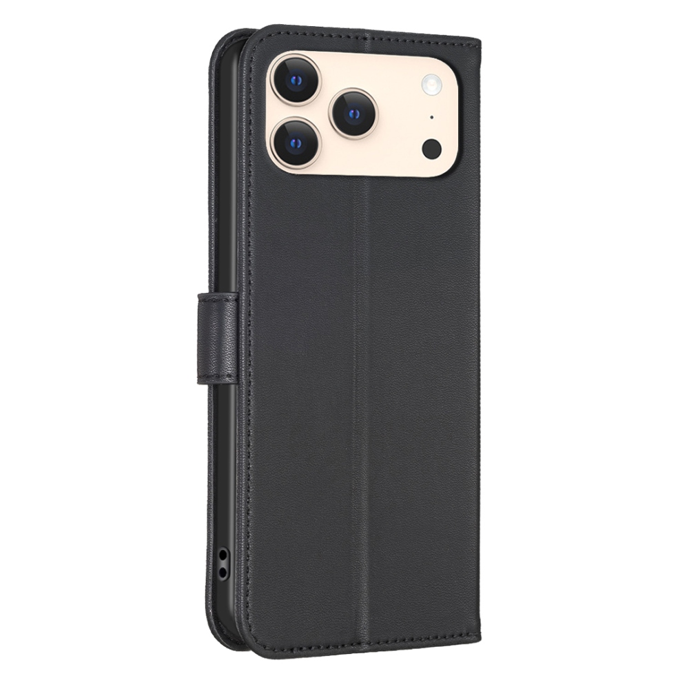 Clover könyvtáska iPhone 17 Pro Max készülékhez - fekete