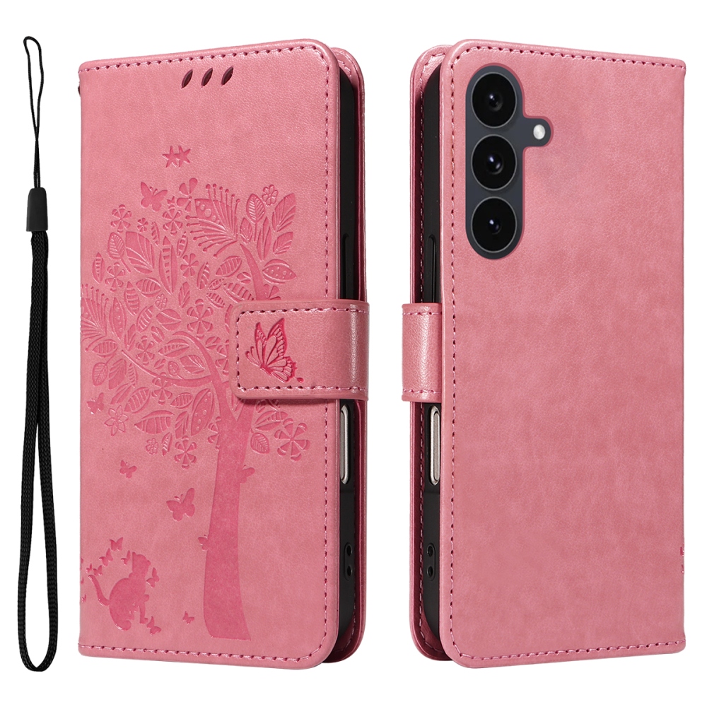 Fák könyve tok Samsung Galaxy S25 FE - rózsaszín