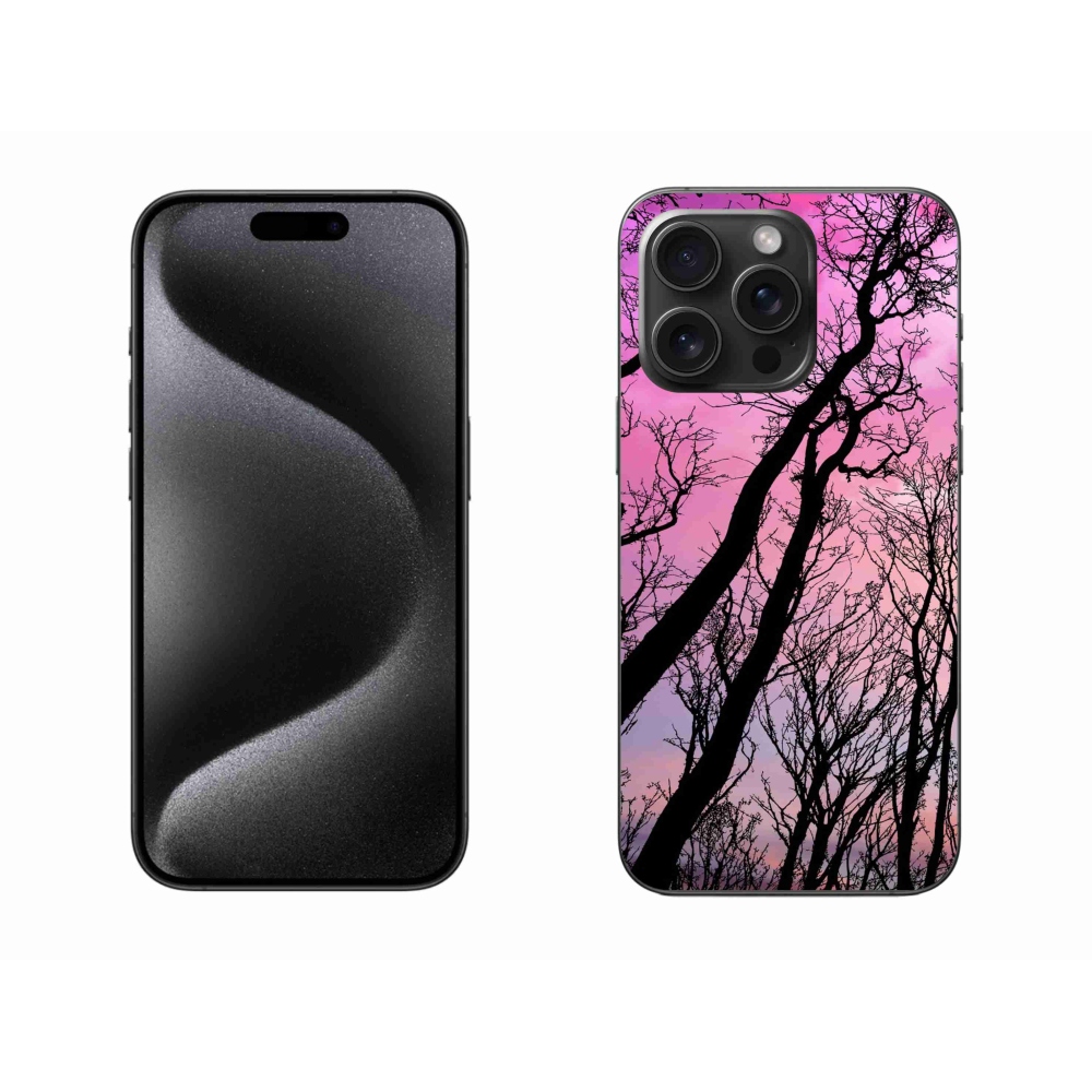 Gél tok mmCase iPhone 15 Pro Max készülékhez - kidőlt fák