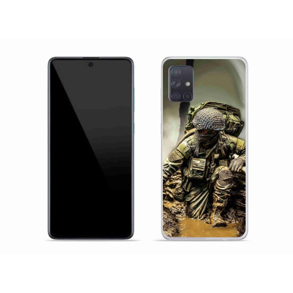 Zselés borítás mmCase Samsung Galaxy A51 - katonás