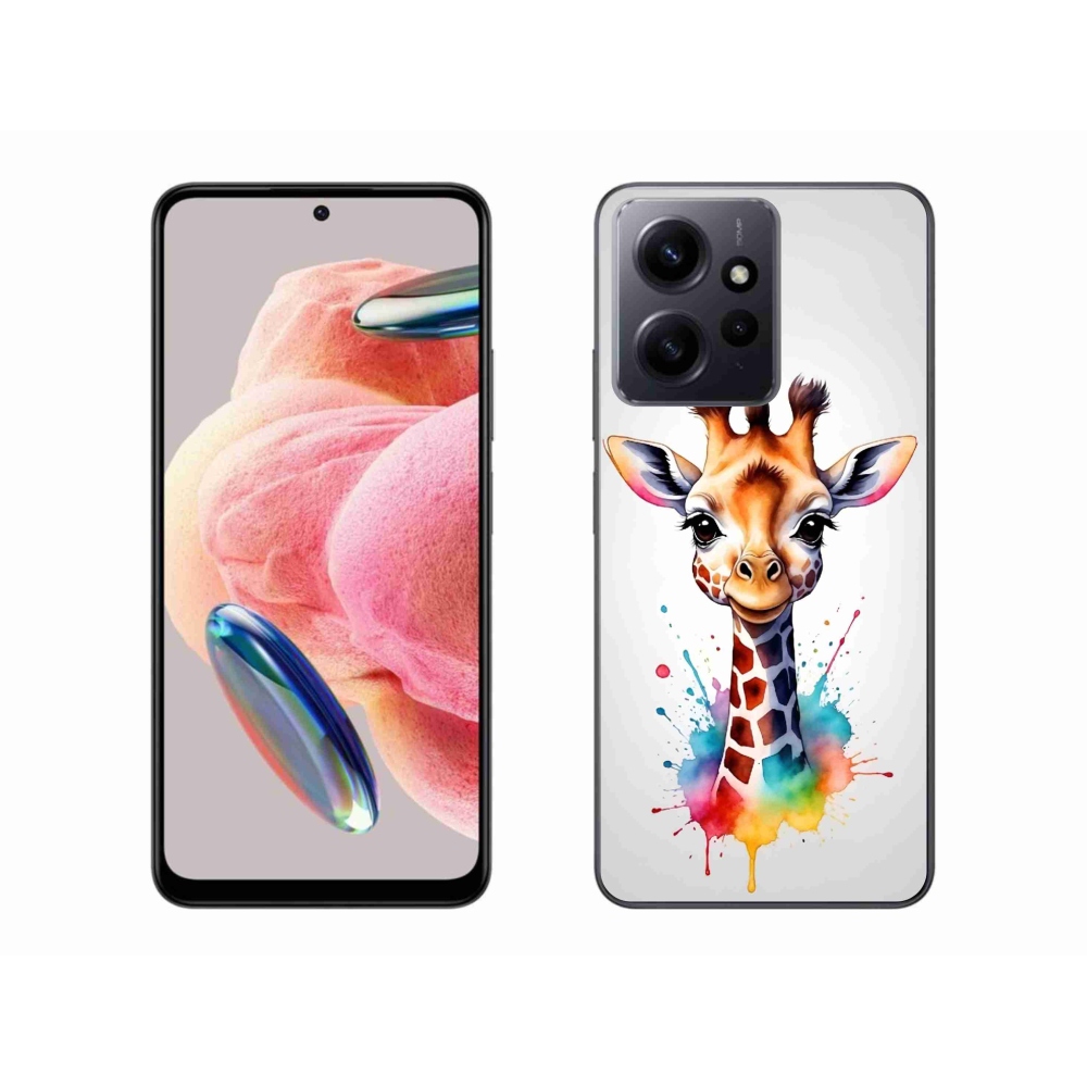 Gél borítás mmCase a Xiaomi Redmi Note 12 4G-hez - zsiráf 1