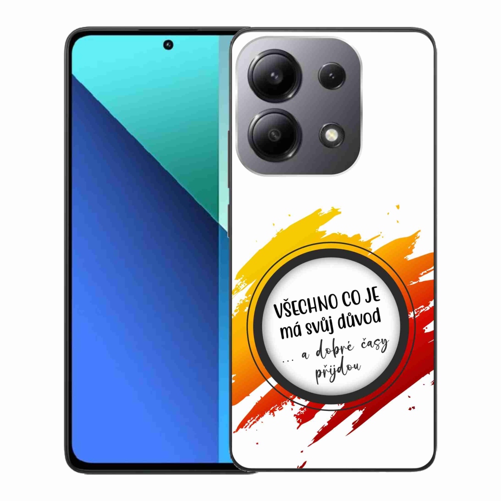 Gél borítás mmCase a Xiaomi Redmi Note 13-hoz - idézet 3 fehér háttér