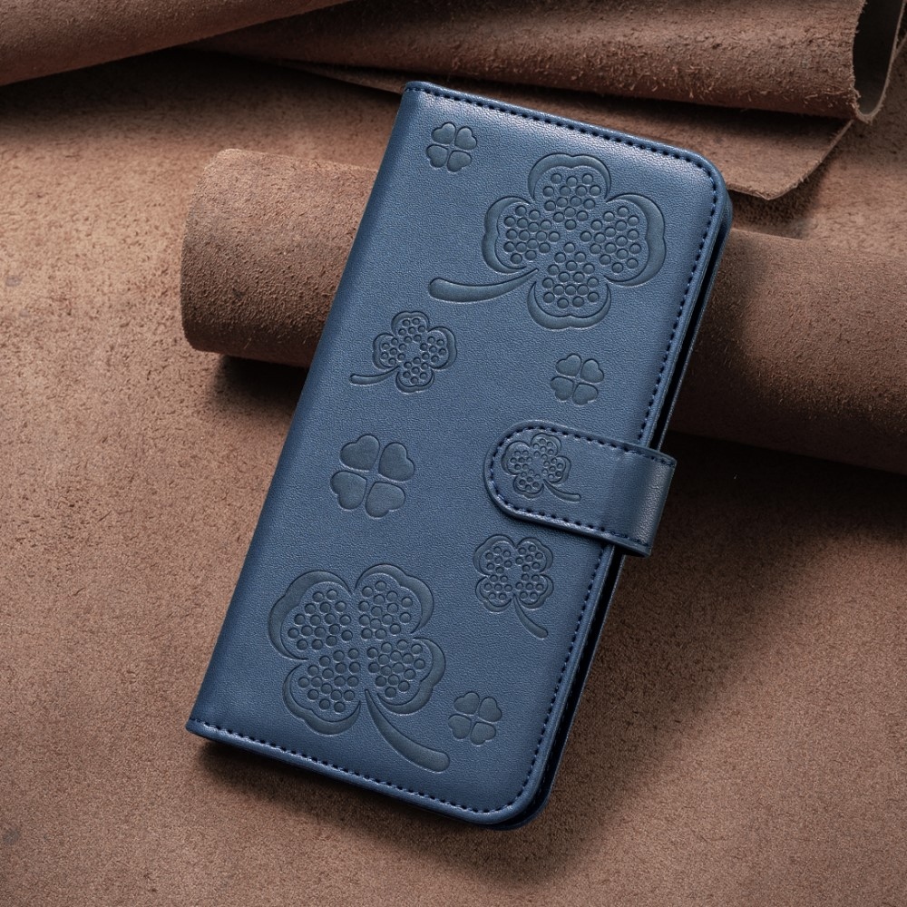 Clover könyv tok Samsung Galaxy A56 5G készülékhez - kék