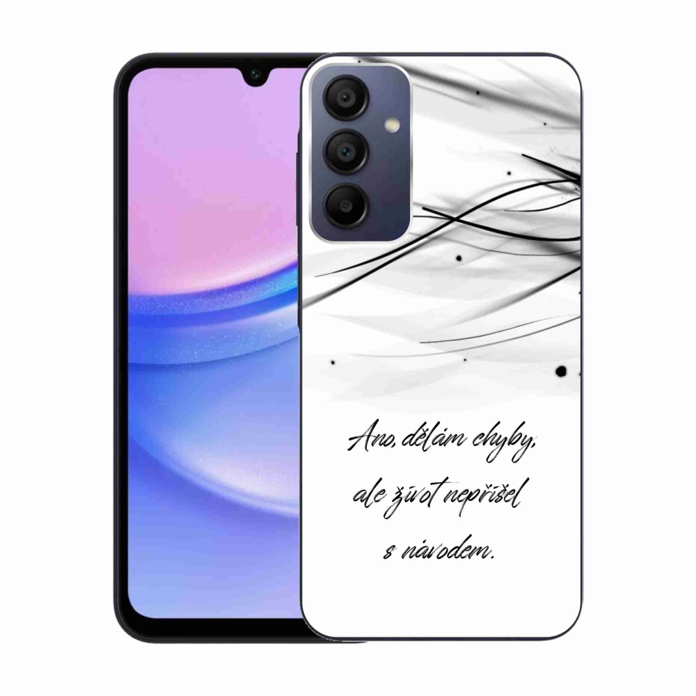 Gél borítás mmCase Samsung Galaxy A15 4G/5G - idézem fehér háttér