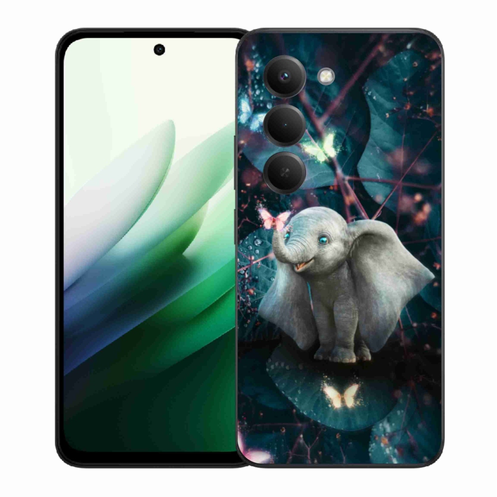 Gél borító mmCase a Xiaomi Redmi 15 5G-hez - aranyos elefánt