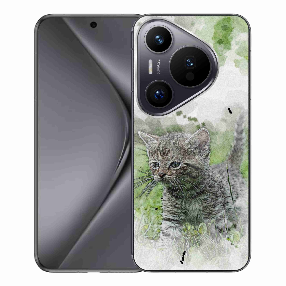 Gél borítás mmCase a Huawei Pura 70 Pro számára - aranyos cica 1