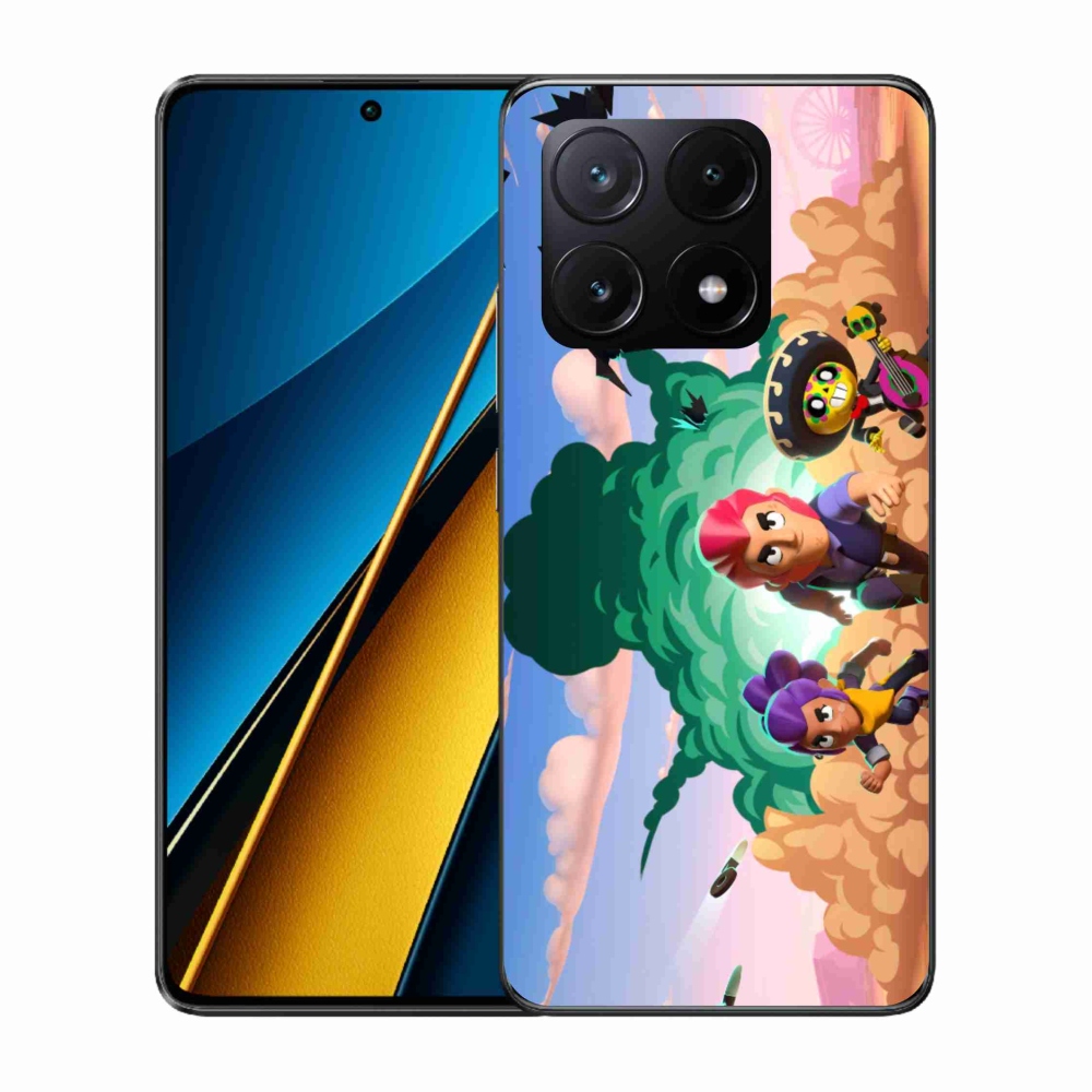 Gél borítás mmCase a Xiaomi Poco X6 Pro 5G-hez - verekedős csillagok