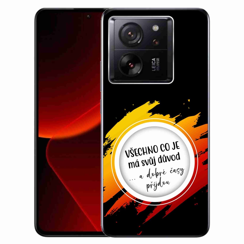 Gél borítás mmCase a Xiaomi 13T/13T Pro készülékhez - idézet 3 fekete háttér