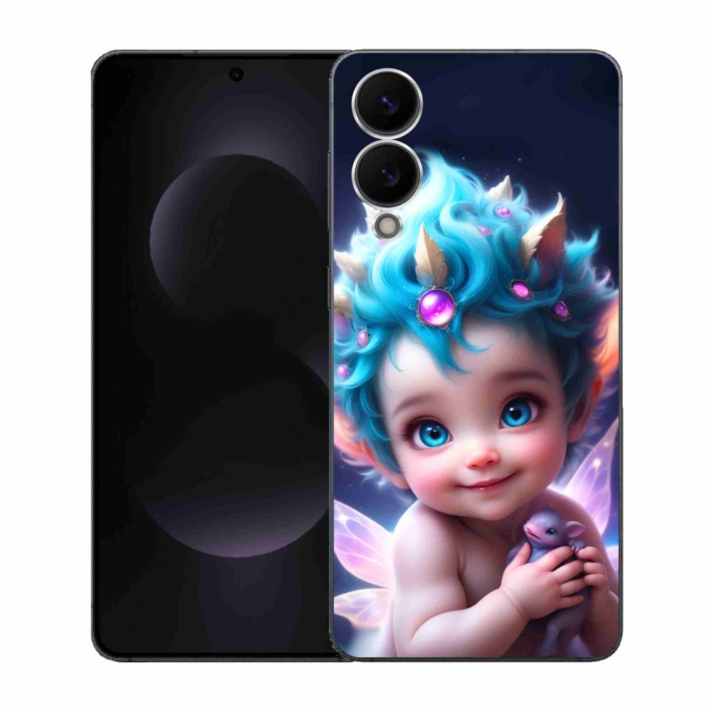 Gél borítás mmCase Samsung Galaxy S25 Edge készülékhez - baba pillangószárnyakkal