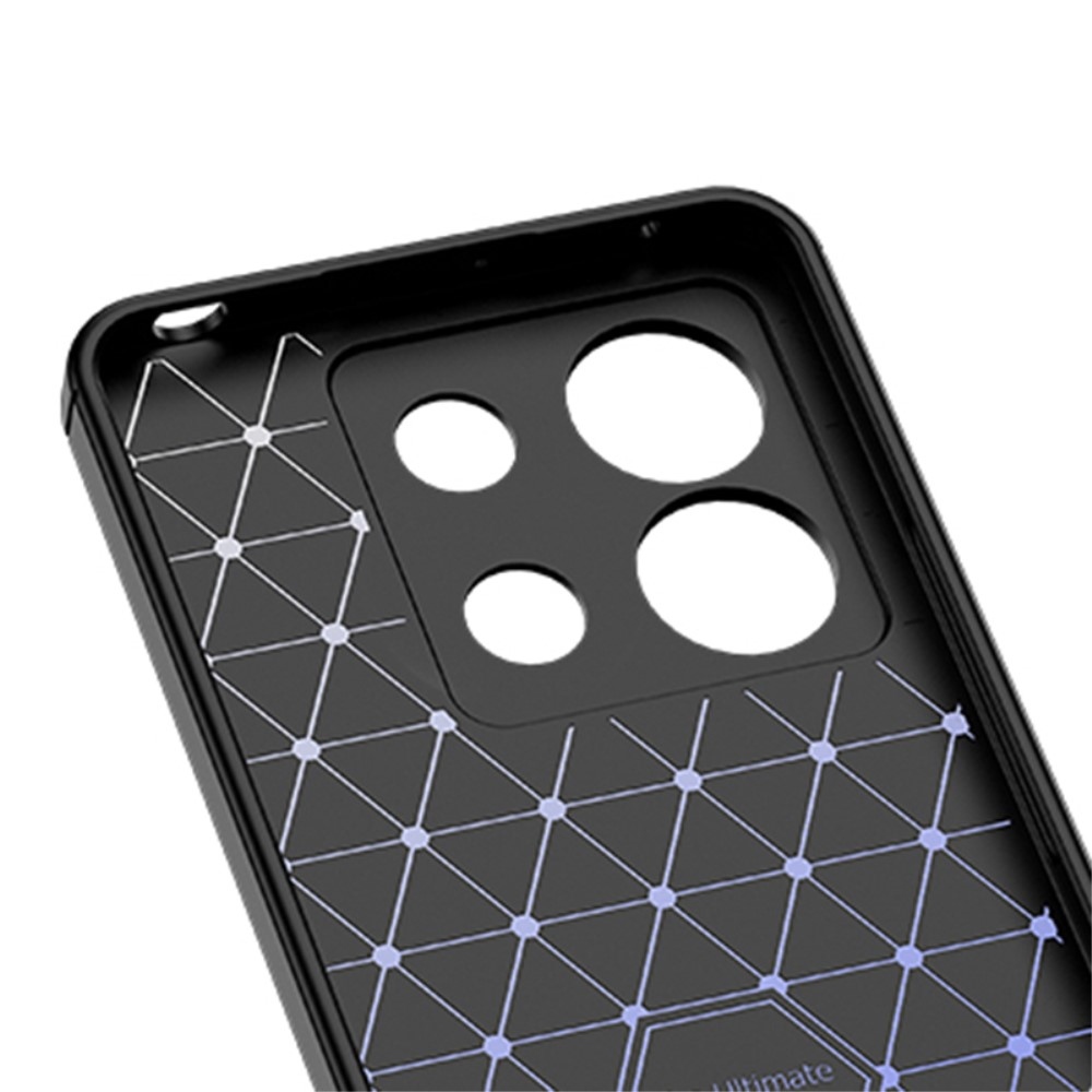Litchi tartós zselés tok Xiaomi Redmi Note 13 5G - fekete