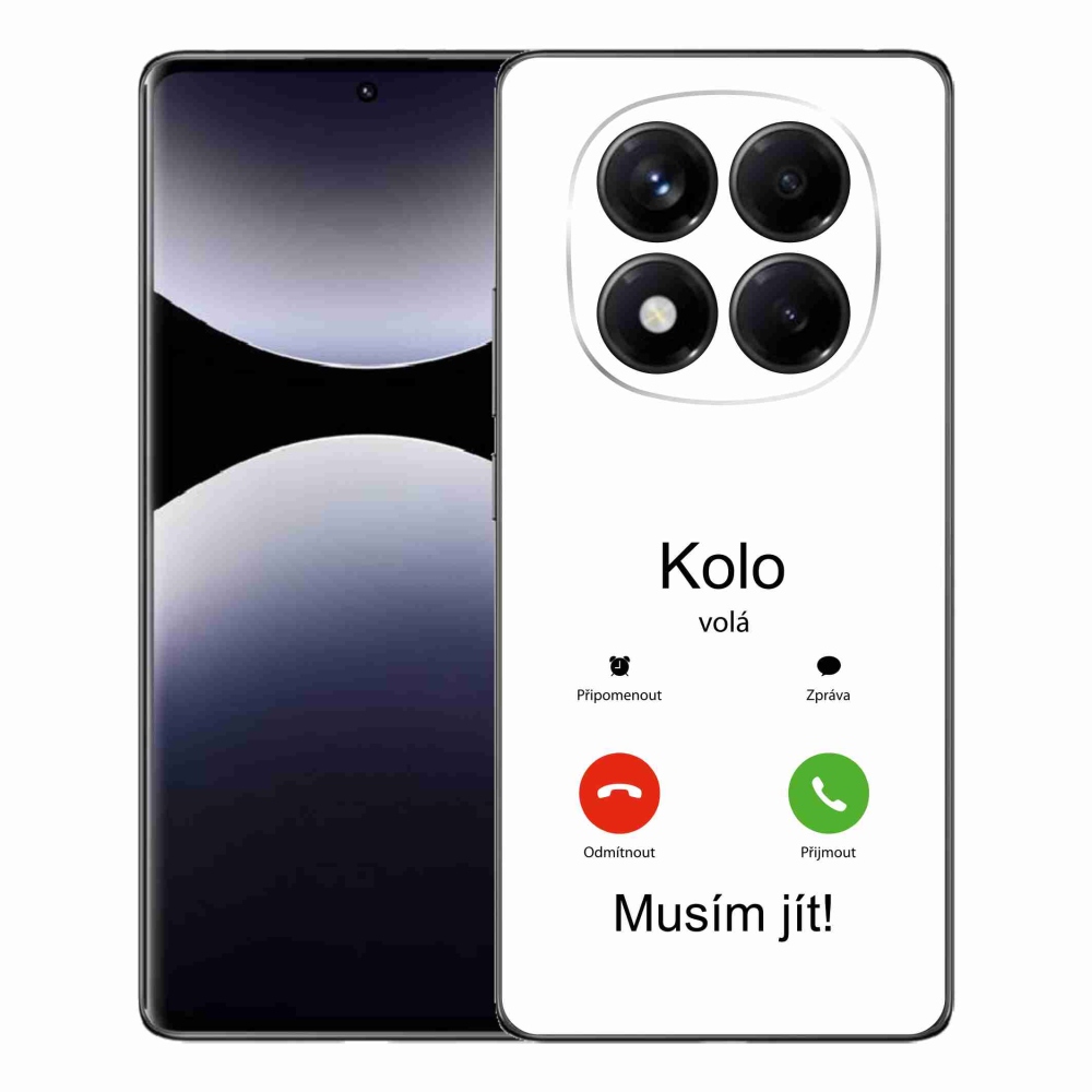 Gél borító mmCase a Xiaomi Redmi Note 14 Pro - a kerék hívja a fehér hátteret