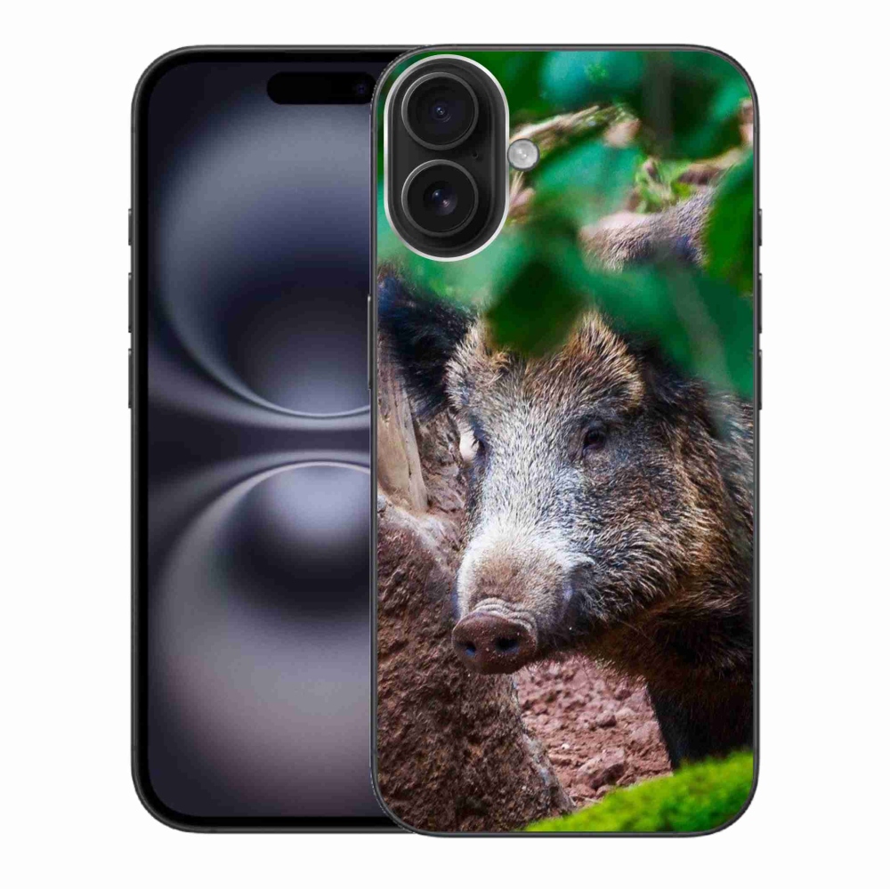 Zselés borítás mmCase iPhone 16 Plus készülékhez - vaddisznó
