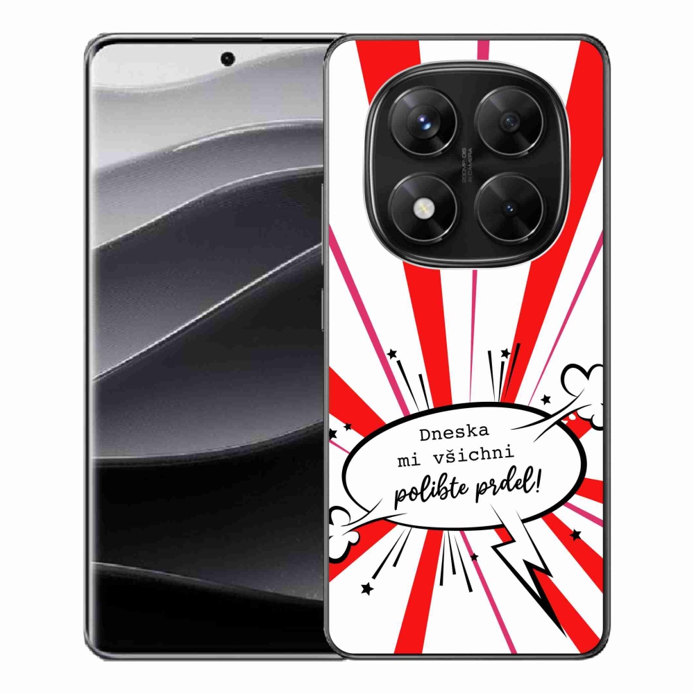 Gél borító mmCase a Xiaomi Redmi Note 14 Pro 5G/Poco X7 5G számára - vicces szöveg 15 fehér háttérrel