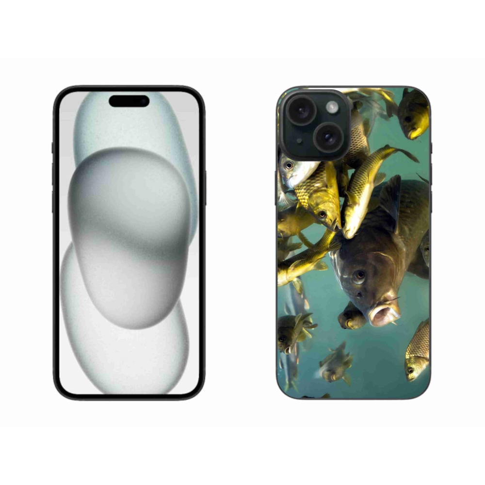 Gél tok mmCase iPhone 15 Plus készülékhez - halak iskolája