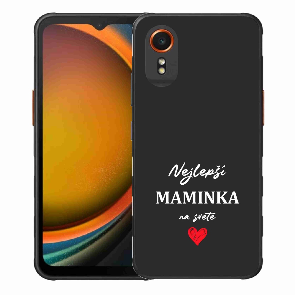 Gél borítás mmCase Samsung Galaxy Xcover 7 - legjobb anya 1 fekete háttér