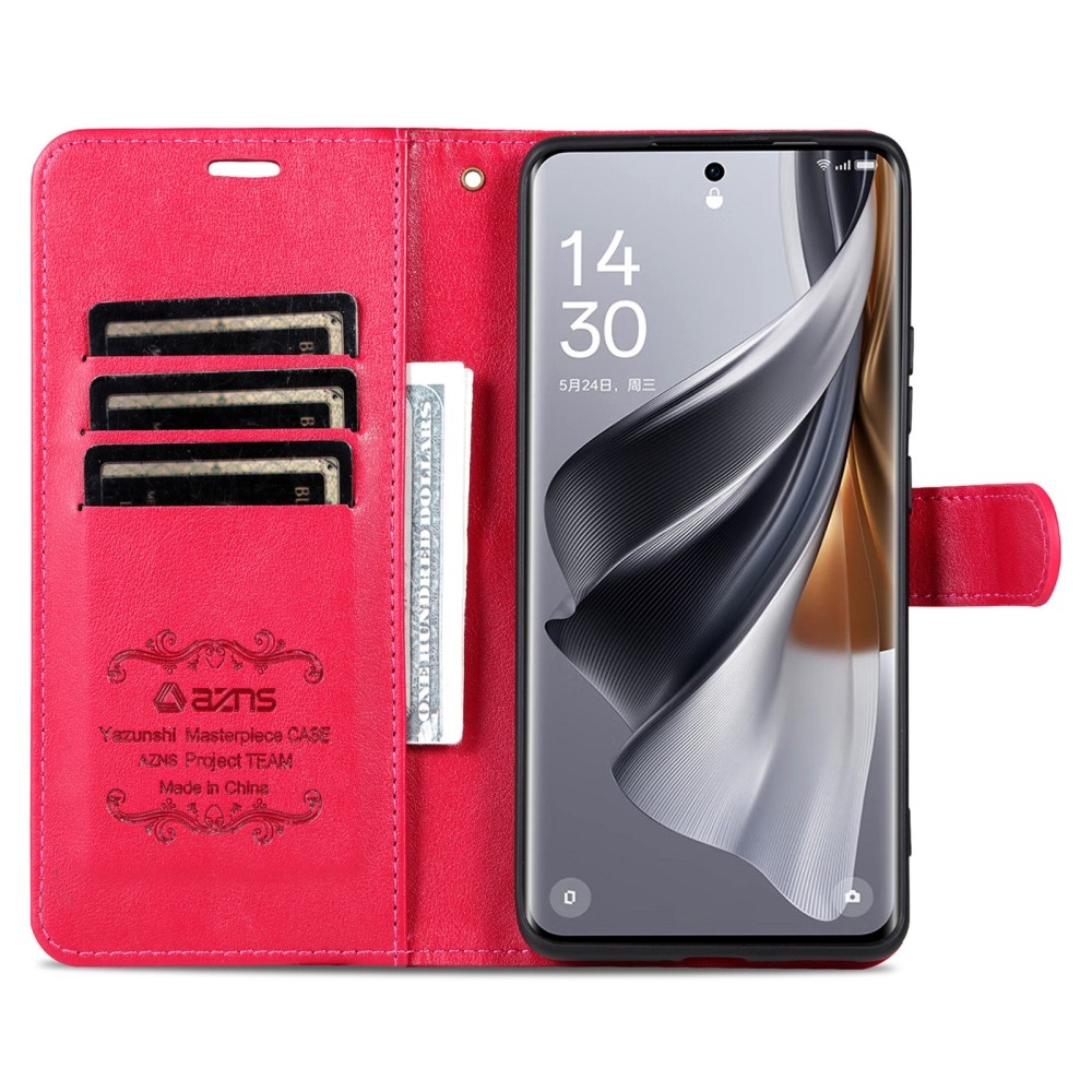 AZNS könyv tok a Xiaomi Poco X7 Pro 5G-hez - piros
