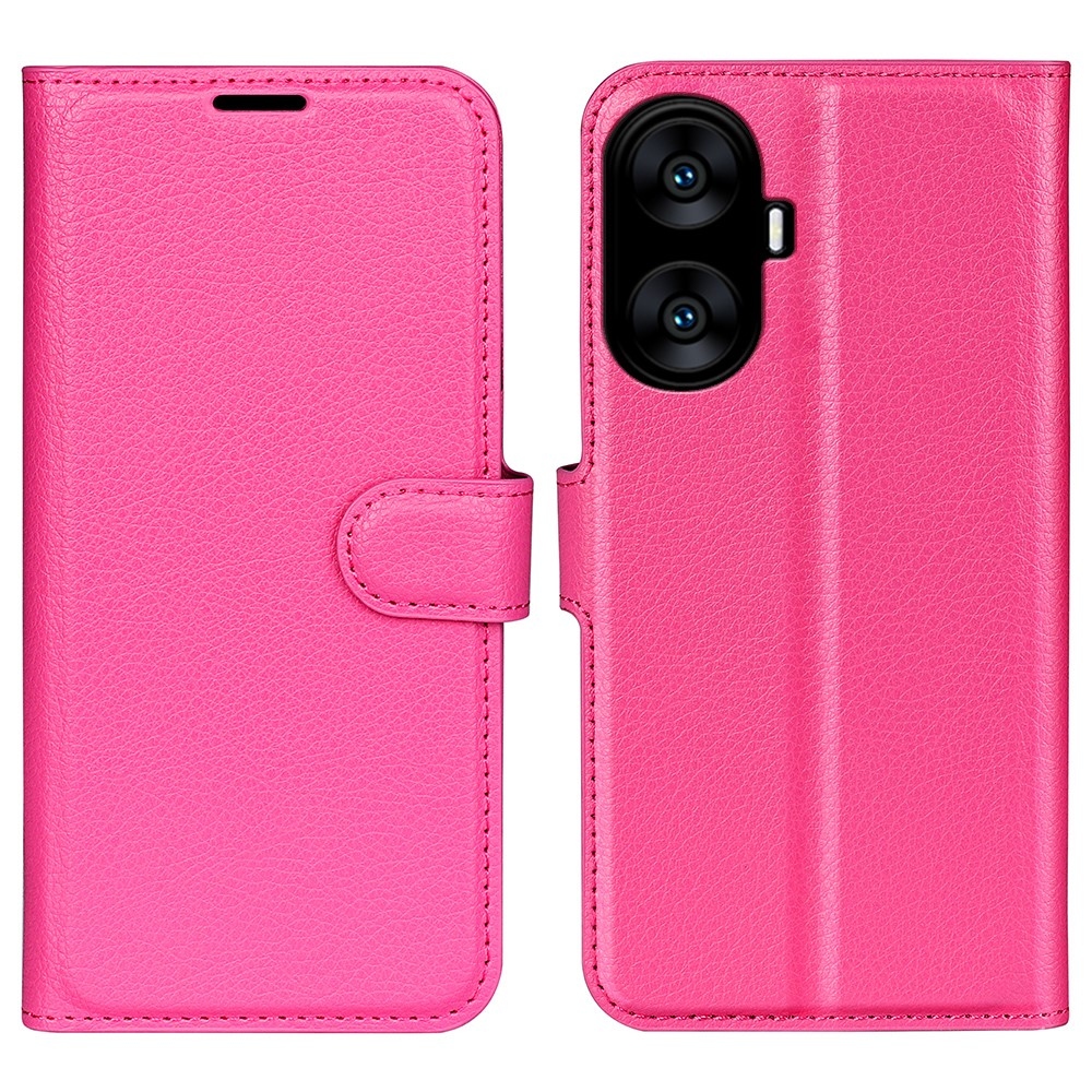 Litchi könyvtáska a Realme C55-öshöz - rózsaszínű