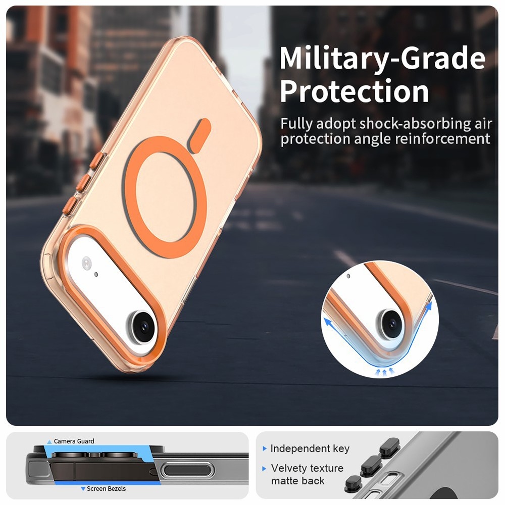 Candy MagSafe zselés tok iPhone 17 Air készülékhez - narancssárga