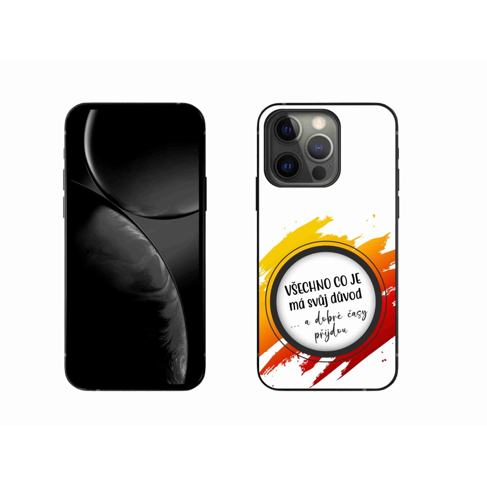Zselés borítás mmCase iPhone 13 Pro 6.1 - idézet 3 fehér háttér