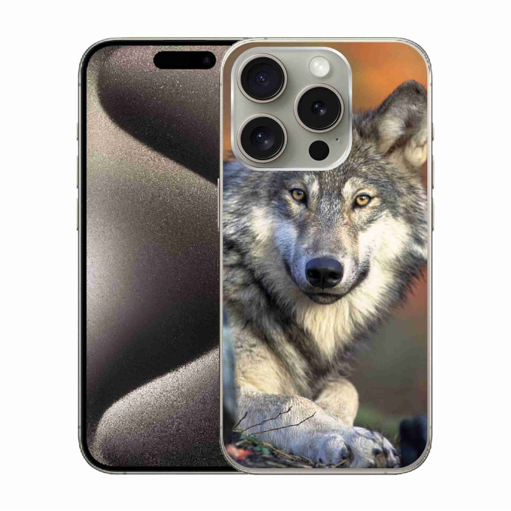 Gél tok mmCase iPhone 15 Pro készülékhez - farkas