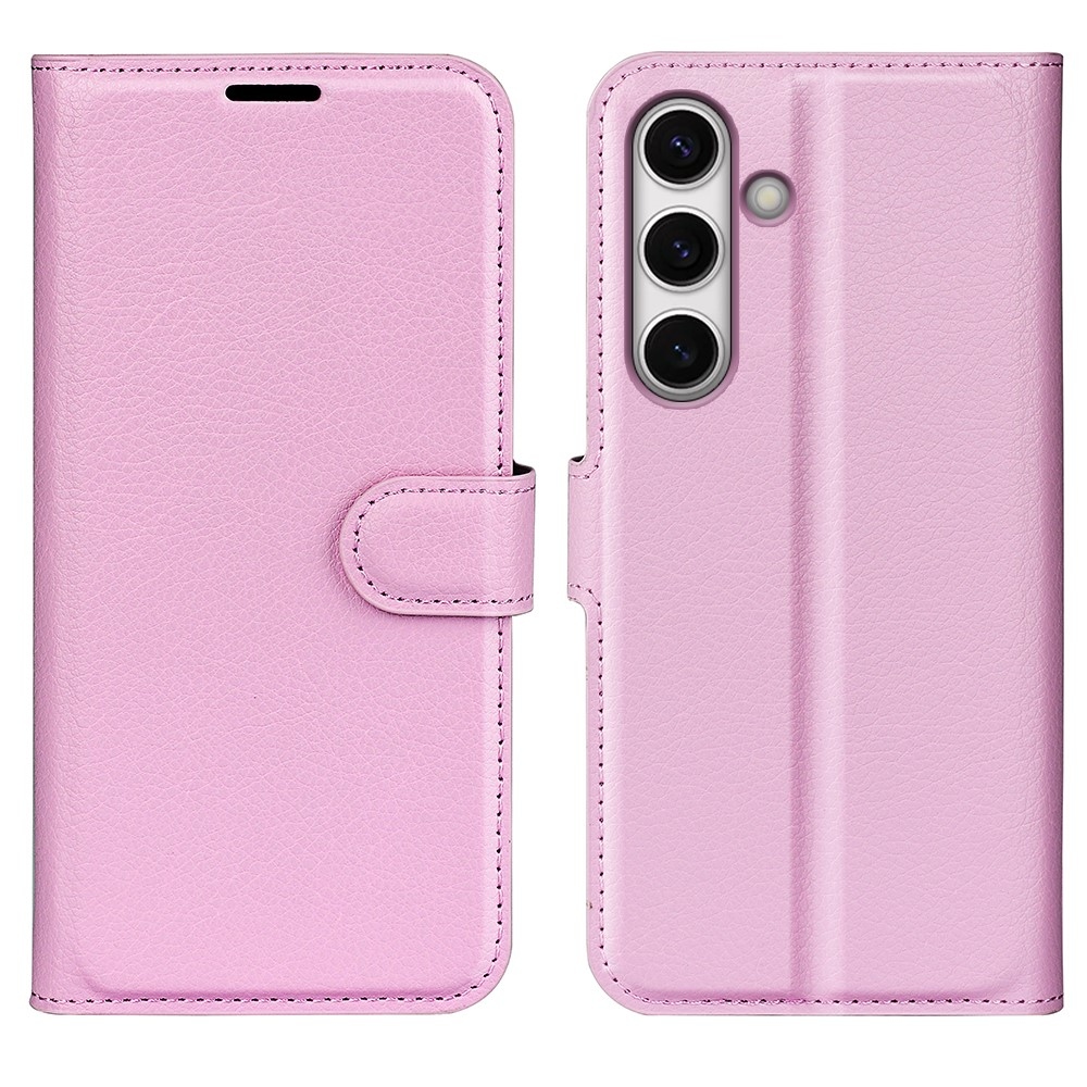 Litchi könyv tok Samsung Galaxy S24 FE készülékhez - rózsaszín
