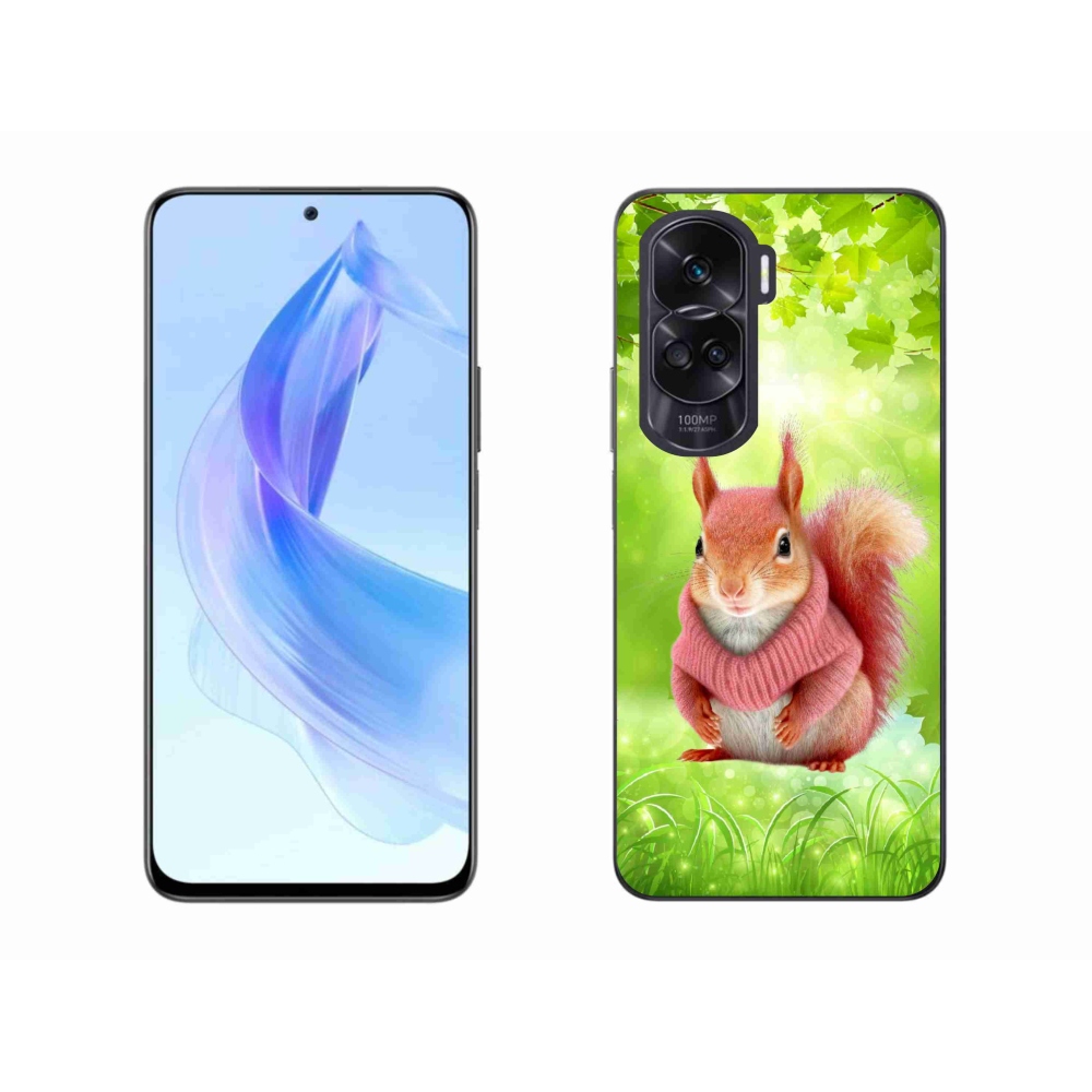 Zselés borítás mmCase a Honor 90 Lite készülékhez - mókus pulóverben