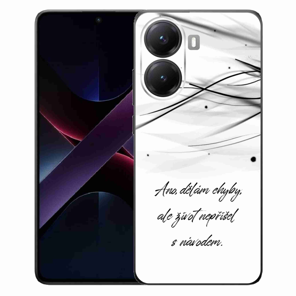 Gél borítás mmCase a Xiaomi Poco X7 Pro 5G számára - idézem fehér háttér
