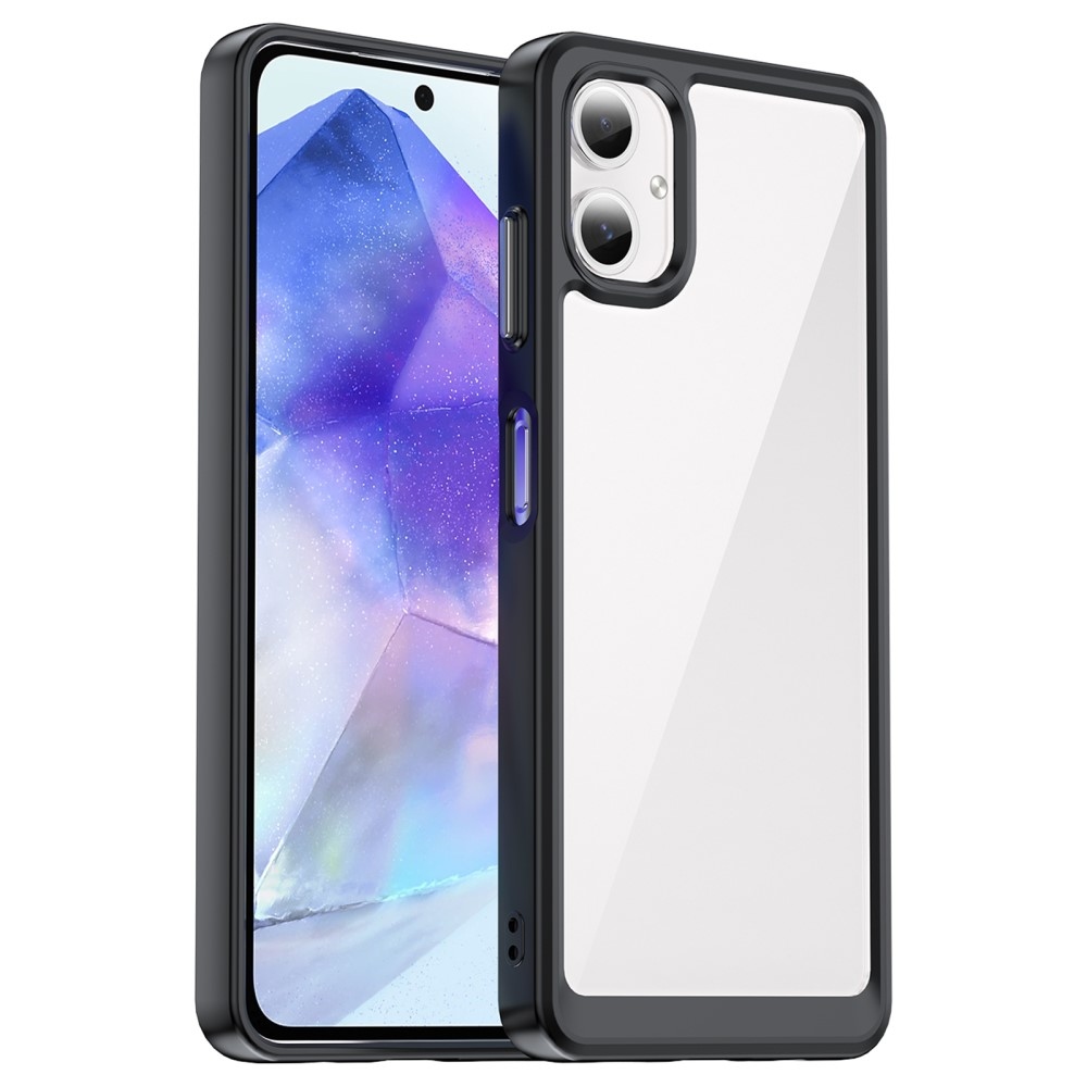 Gél tok fix hátlappal Samsung Galaxy A06 4G készülékhez - fekete