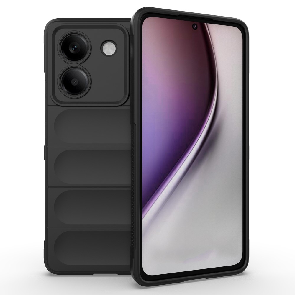 Rugg tartós gél tok a Xiaomi Poco M7 Pro 5G számára - fekete