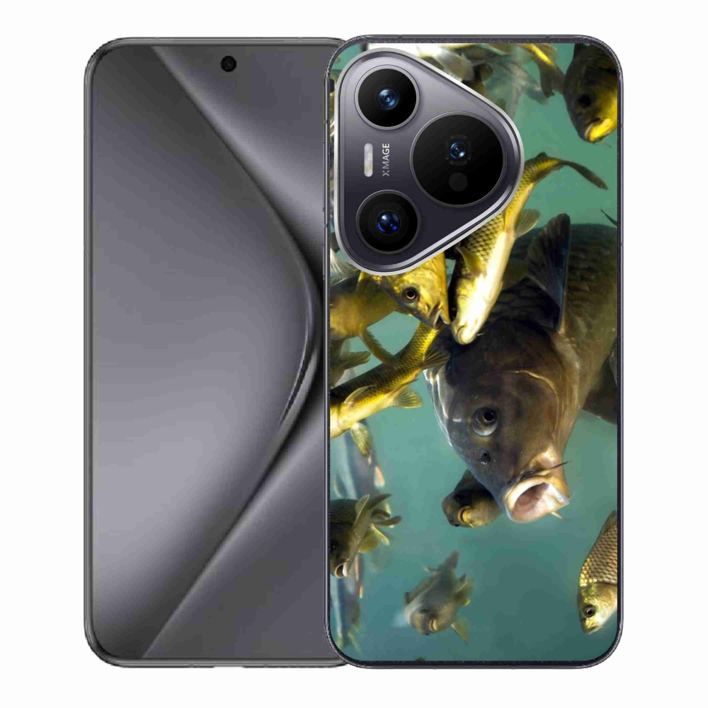 Gél tok mmCase a Huawei Pura 70 számára - halak iskolája