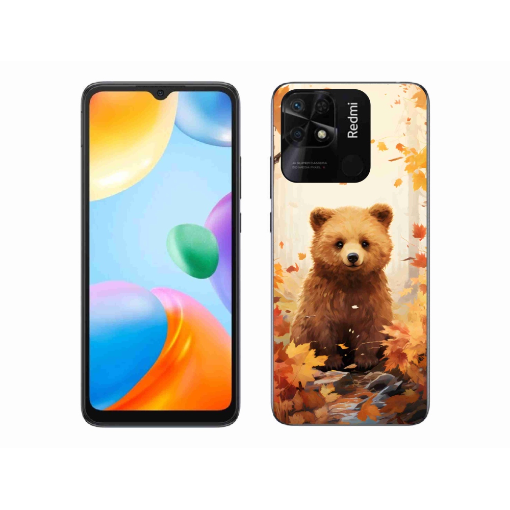 Gél borítás mmCase a Xiaomi Redmi 10C-hez - medve az erdőben