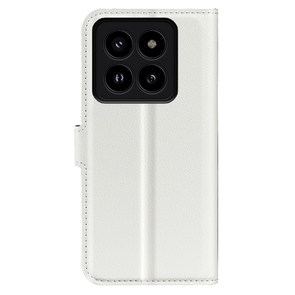 Litchi könyv tok a Xiaomi 14 Pro-hoz - fehér