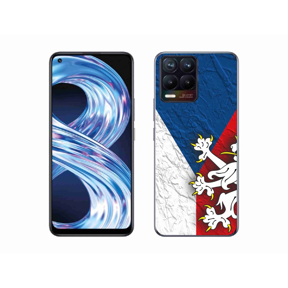 Gél borítás mmCase a Realme 8 4G - cseh zászló 1