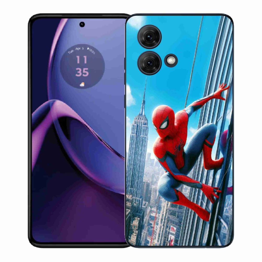 Zselés borítás mmCase Motorola Moto G84 5G - pókemberhez