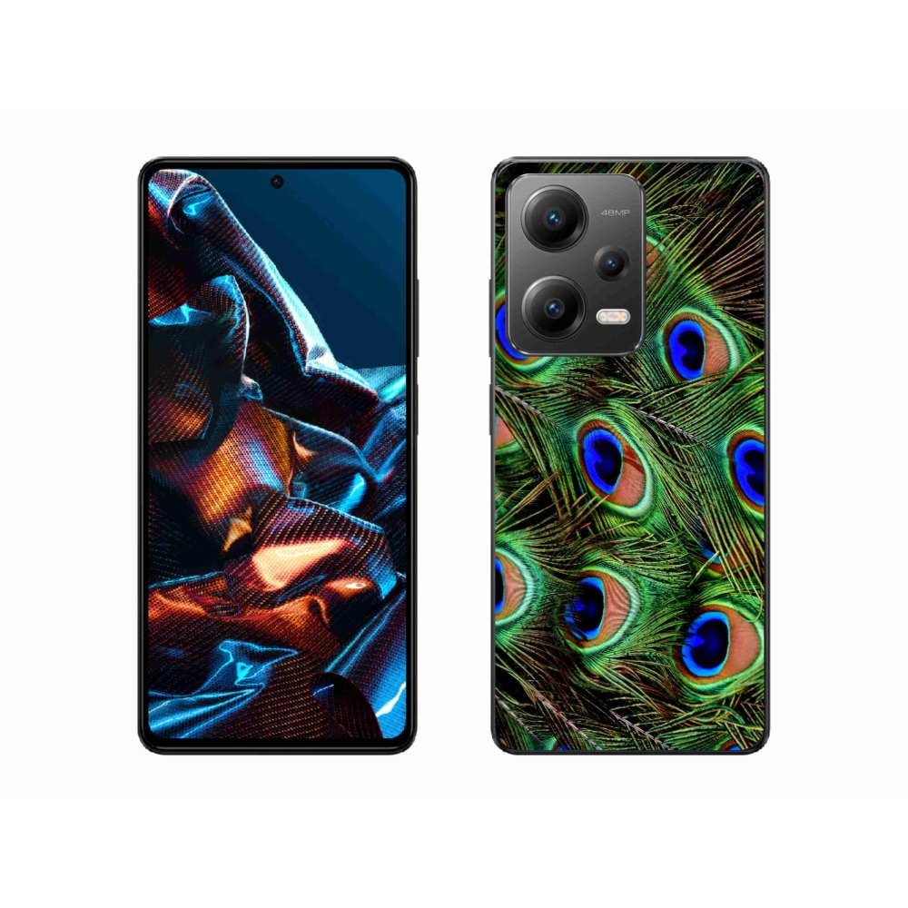 Gél borítás mmCase a Xiaomi Redmi Note 12 Pro 5G-hez - pávatoll