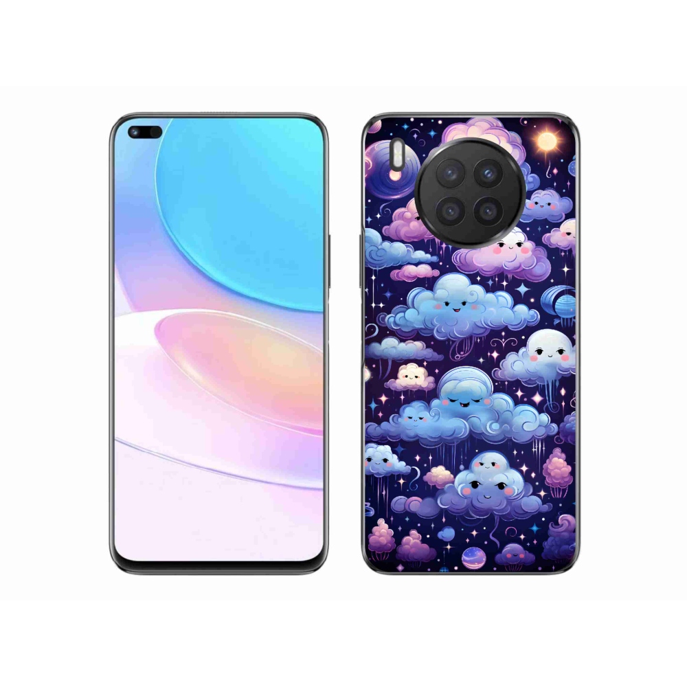 Gél borítás mmCase a Huawei Nova 8i készülékhez - felhők