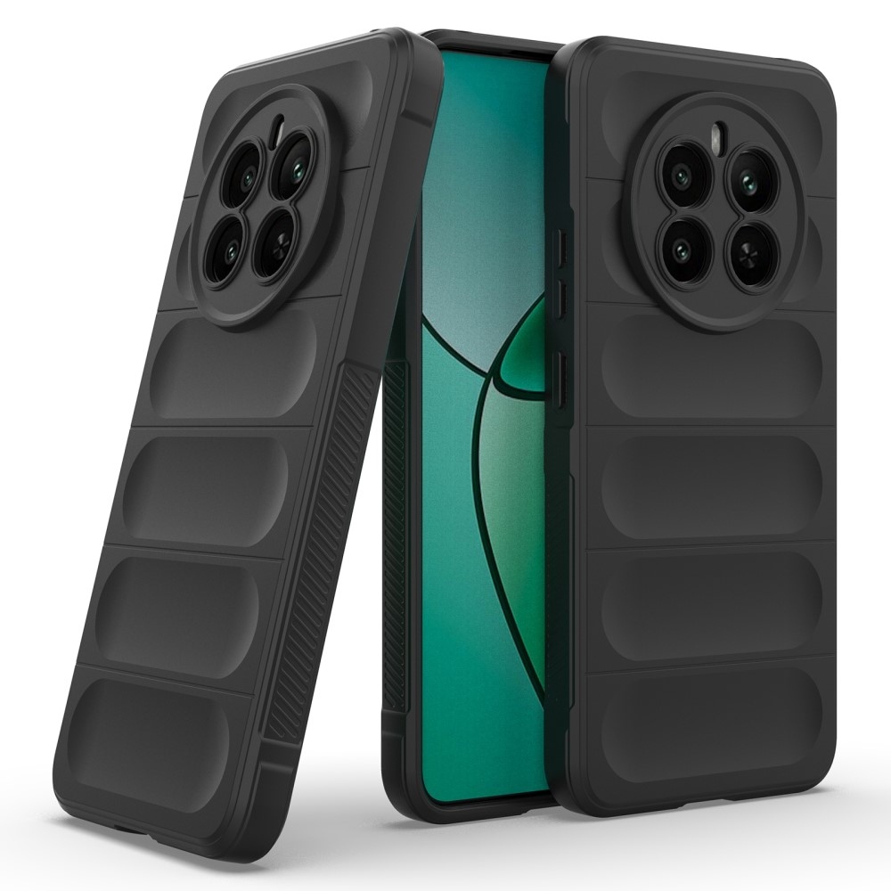 Rugg tartós zselés tok a Realme 12+ 5G készülékhez - fekete