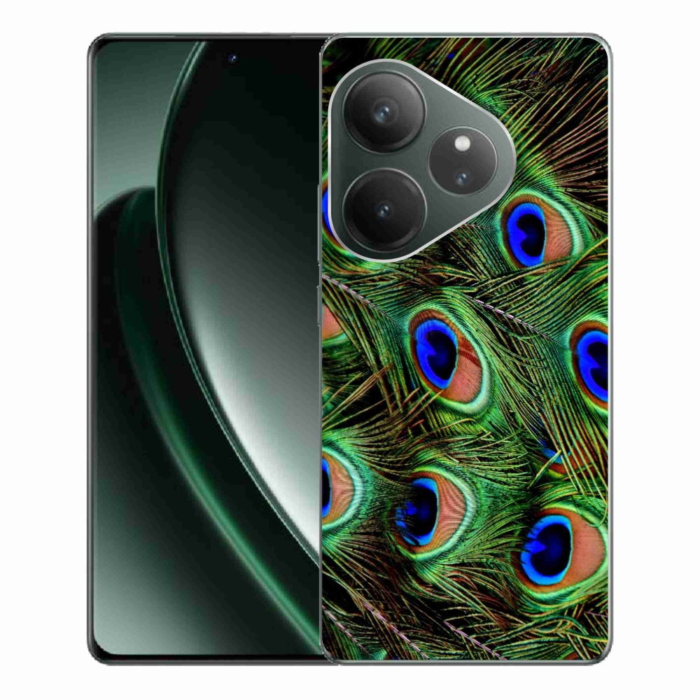 Gél borítás mmCase a Realme GT 6 5G/GT 6T 5G számára - pávatoll